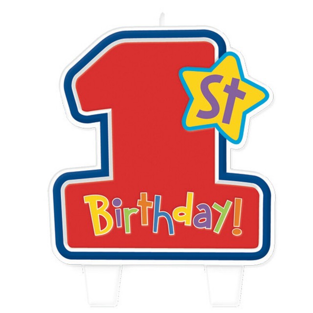 1ST BIRTHDAY RED Birthday Cake Candle Kids Party for sale online eBay