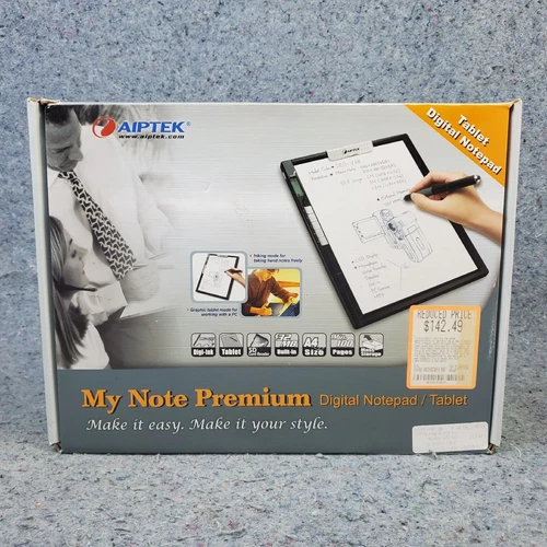 Aiptek My Note Premium Digital Notepad Case 8.5 X 11 A4 Letter 2007 Vintage