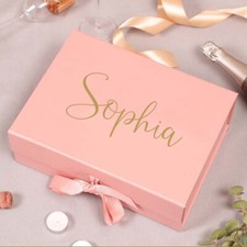 Personalised Gift Box Gifting Present Wrapping Colours A4 Birthday Weddings