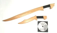 PRACTICE SWORD Training Wooden Filipino Knife Philippines Pinuti DVD