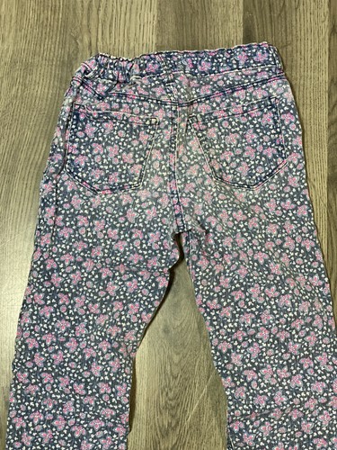 Vintage OshKosh B'Gosh Blue Floral Print Pants Size 6 - Picture 7 of 8