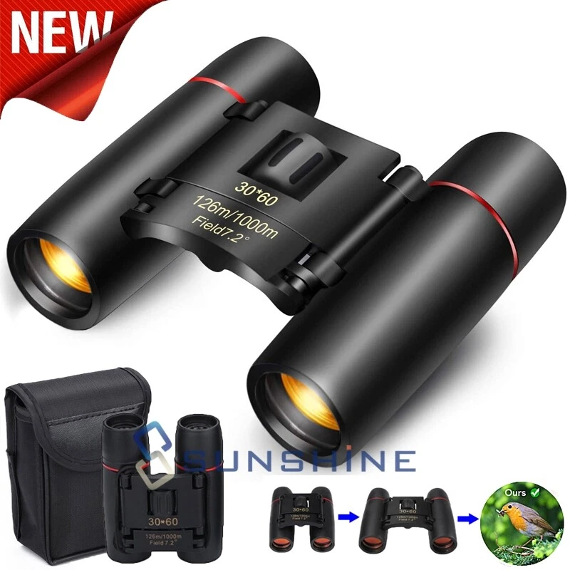 Military Army 180x100 30x60 Day / Night Binoculars Goggles Hunting with Case - Image 2 of 4