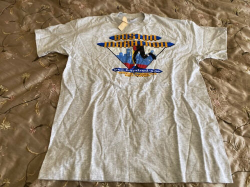 T-shirt uomo vintage Boston Marathon 1997 X-Large manica corta 99% cotone