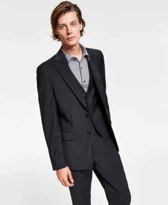 Calvin Klein Men's Slim Fit Wool Infinite Stretch Suit Jacket 40L