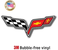 CHEVY VETTE  DECAL 3M STICKER MADE IN USA WINDOW CAR LAPTOP WALL