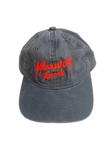 Red Vinyl Hat Metallic Shiny Military Cop Authority Dance 