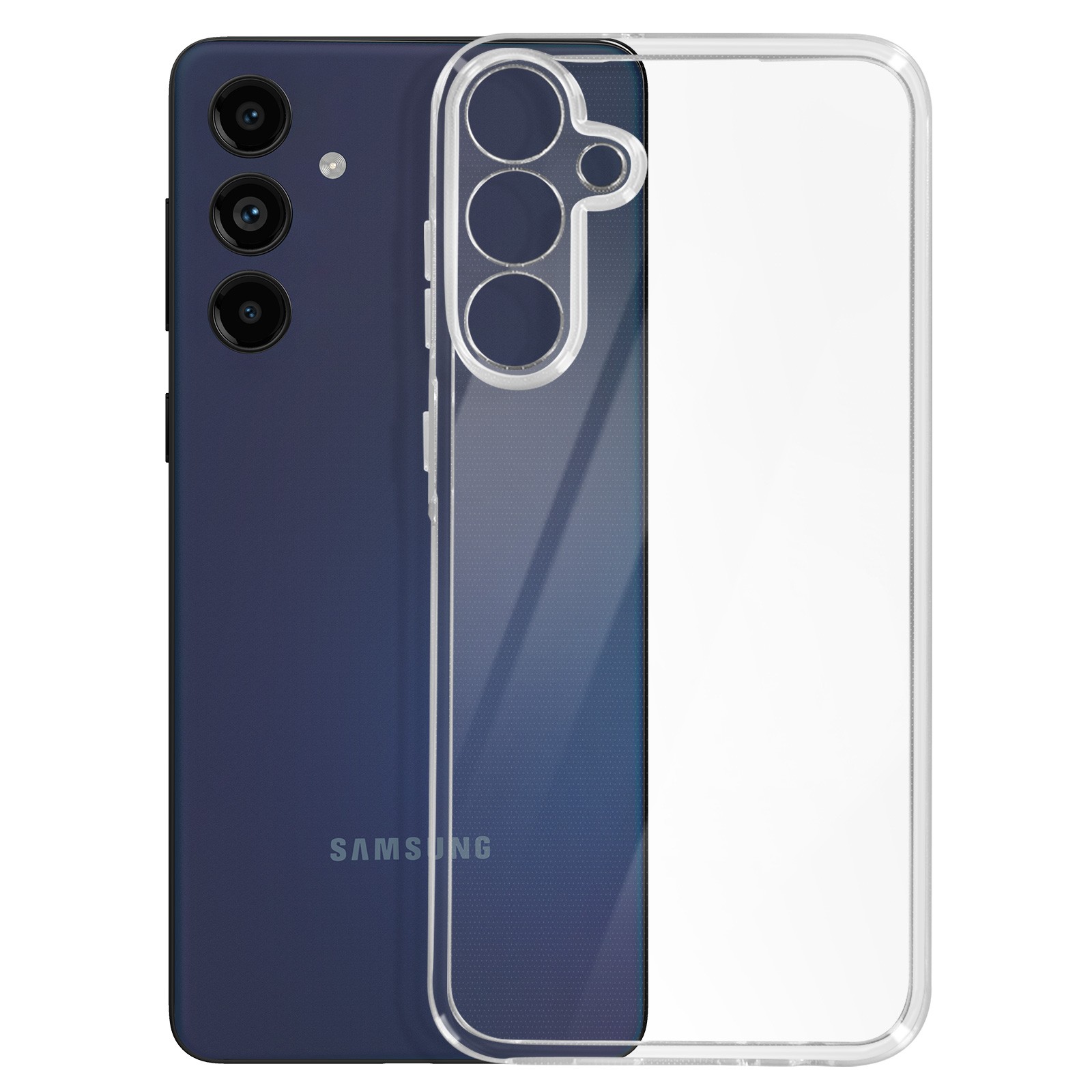 Coque Galaxy M55 antichoc protégeant la caméra contre les rayures