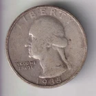 1935-S WASHINGTON QUARTER .25¢ SAN FRANCISCO 90% SILVER COIN UNITED STATES MINT