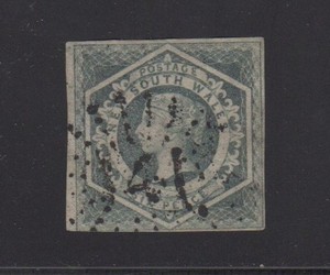 1854 Australia New South Wales Sc# 27 Used Cat $42.50