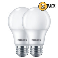 Philips 40w Equivalent Soft White A19 Medium Led Light Bulb 2-pack 