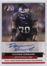 2022 Leaf Pro Set Draft Auto Red Darian Kinnard #PSA-DK1 Auto 07rd