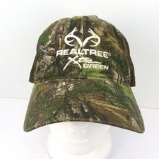 Realtree Xtra Green Men's Camouflage Mesh Back Adjustable Strap Back Cap Hat