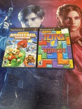 Super Monkey Ball Adventure And Tetris World PS2 (Sony PlayStation 2, 2006)