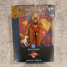 McFarlane Gold Label Deluxe Supergirl & Krypto Action Figures Theatrical Edition