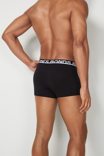 5 x Bonds Mens Everyday Trunks Underwear Black - Picture 7 of 8