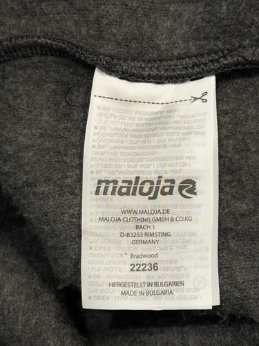 Maglione uomo Maloja grigio full zip casual outdoor taglia 7 (XL). Buone condizioni - Foto 8 di 11