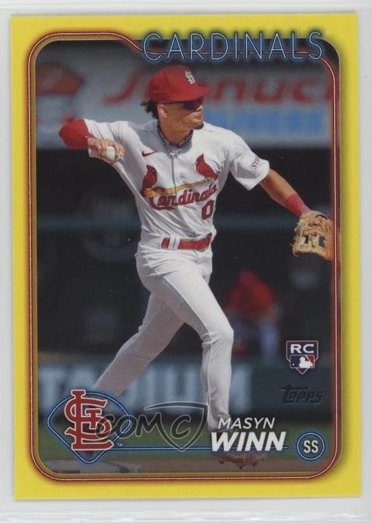 2024 Topps Series 2 Yellow Masyn Winn #480 Rookie RC 06l3