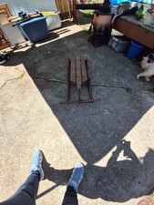 Vintage Wooden and Metal Snow Sled