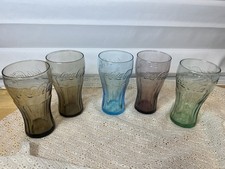 Juego De 5 Vasos Coca Cola Cola Vintage 6" 4 Colores Leer