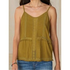 Sundance Vintage Veronica Camisole in Dull Gold XL Bohemian Casual
