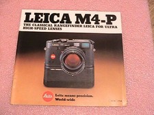 Leica sales material. Leica M4-P brochure