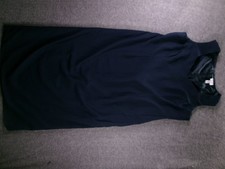 RM Richards Dress Womens 20W Navy Sleeveless Sheath Zip Back Lined Formal