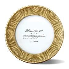 Round 5x5 Inch Picture Frame Creative Photo Frame Home Decoration for Table D...