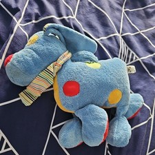 Jellycat Jelly Kitten Blue dog Rattle Shake Noise , retired and extremely rare. 