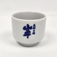 Mino-Yaki Ware Professional Sake Tasting Cup Snake Eye Porcelain Japan Vintage