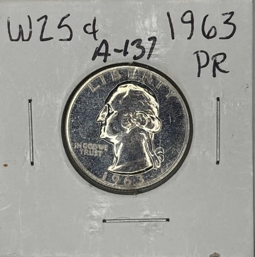 1963 Proof Washington Quarter, Item A137