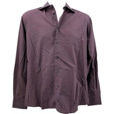 Eton Red Button-Up Dress Shirt Men's Size M