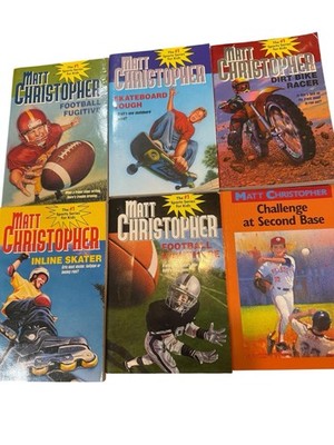 Matt Christopher Books Baseball Football Dirt Bike 6 Books 1980s Sports