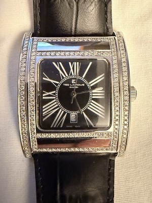 Ted Lapidus Paris (Swiss Made) Schöne Damenuhr mit 1,77 Karat Diamanten