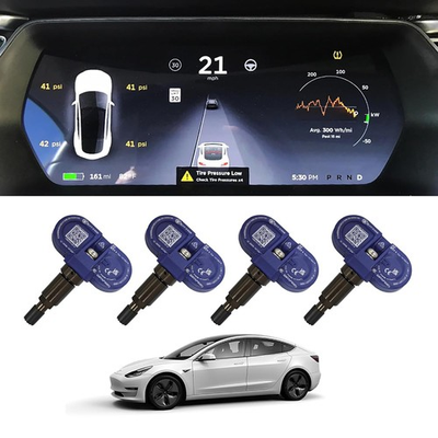 #ad Bluetooth TPMS Tire Pressure Monitoring Sensor Fit for Tesla Model 4 Pcs $98.99