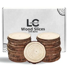 Wood Slices 3 Inch, 26 Pcs Wood Discs, 2.7-3.2 inches