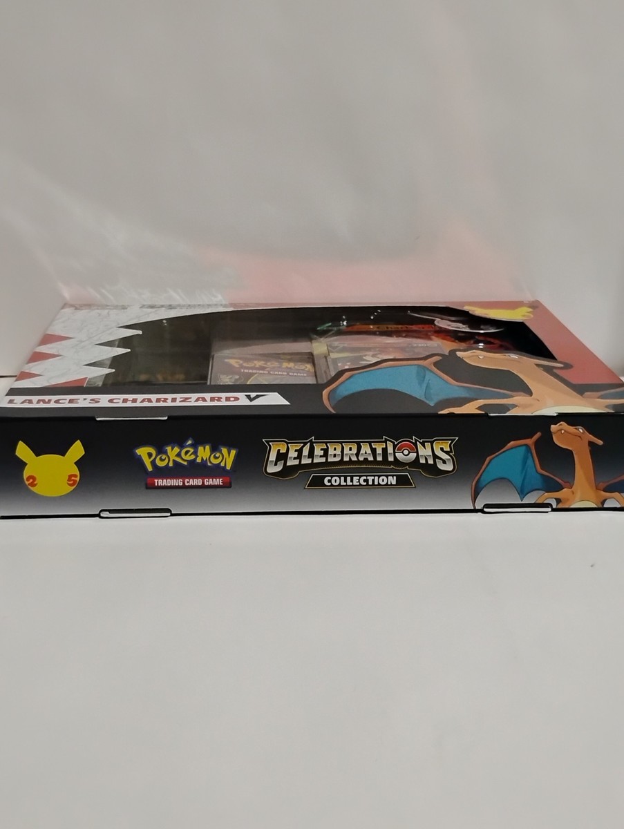 Sealed Pokemon TCG Celebrations Lance's Charizard V Collection Box Promo  Booster