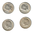 (4) 40% Silver Kennedy Half Dollar Coins ($2.00 Face Value) Circulated