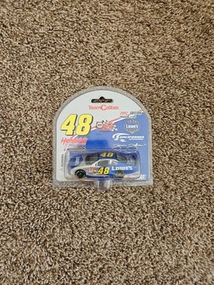 2002 Jimmie Johnson Lowes Fontana California 1st Race Win car 1:64 Team Caliber