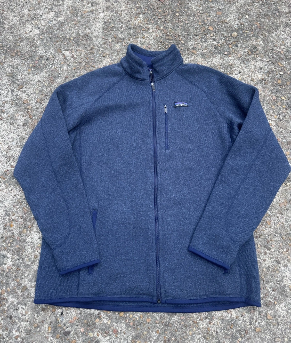Patagonia Better Sweater Men’s Size XXL Blue Full Zip Fleece Outdoors Hiking