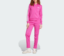 Tuta donna acetata Adidas Essentials 3-STR JD5436 fucsia-bianco