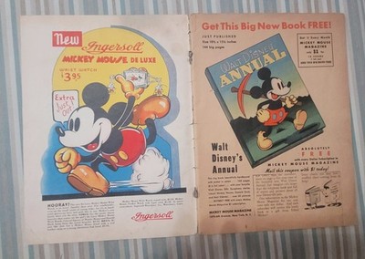 Mickey Mouse Magazine #11 SCARCE Disney 1937 GD PLATINUM-AGE