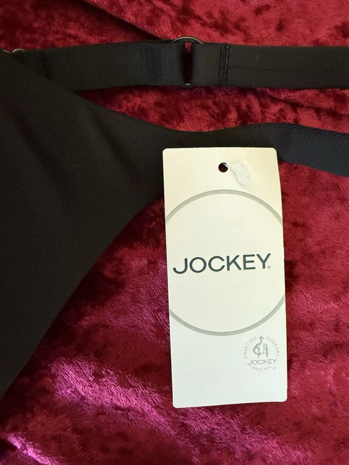 Set Of 2, Jockey Black Wire Free Bra. Size L, New W Tag. RN#61683. - Image 4 of 4