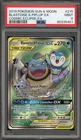 Pokemon Blastoise & Piplup GX Cosmic Eclipse Full Alt Art #215 PSA 9 Mint