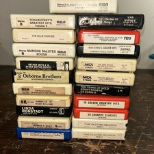 Lot of 21 Untested 8 Track Tapes - Country, Classical, Religious- Not Serviced