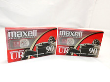 Lot Of 2 Maxwell UR 90 Minute Blank Audio Cassette Tapes Normal Bias NEW SEALED