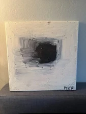 2023 ORIGINAL Abstract Expressionist Oil Painting by Addison Peer 16"x16"