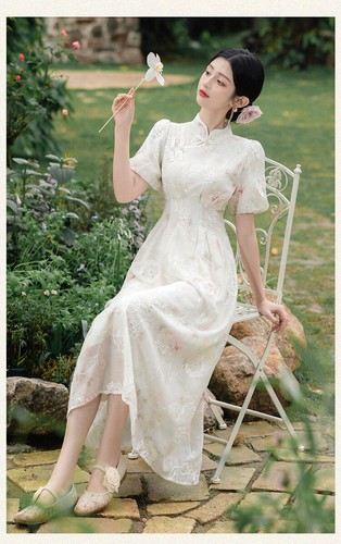 Womens Chinese Cheongsam Improved Young Girl Temperament Party Dress - Picture 15 of 19