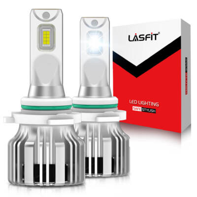 LASFIT LCplus9006 LED Headlight Bulbs - Low Beam/Fog Light Conversion Kit, 6000K Cool White, 5000LM