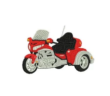 Honda Goldwing Trike Motorcycle Embroidered Polo Shirt 