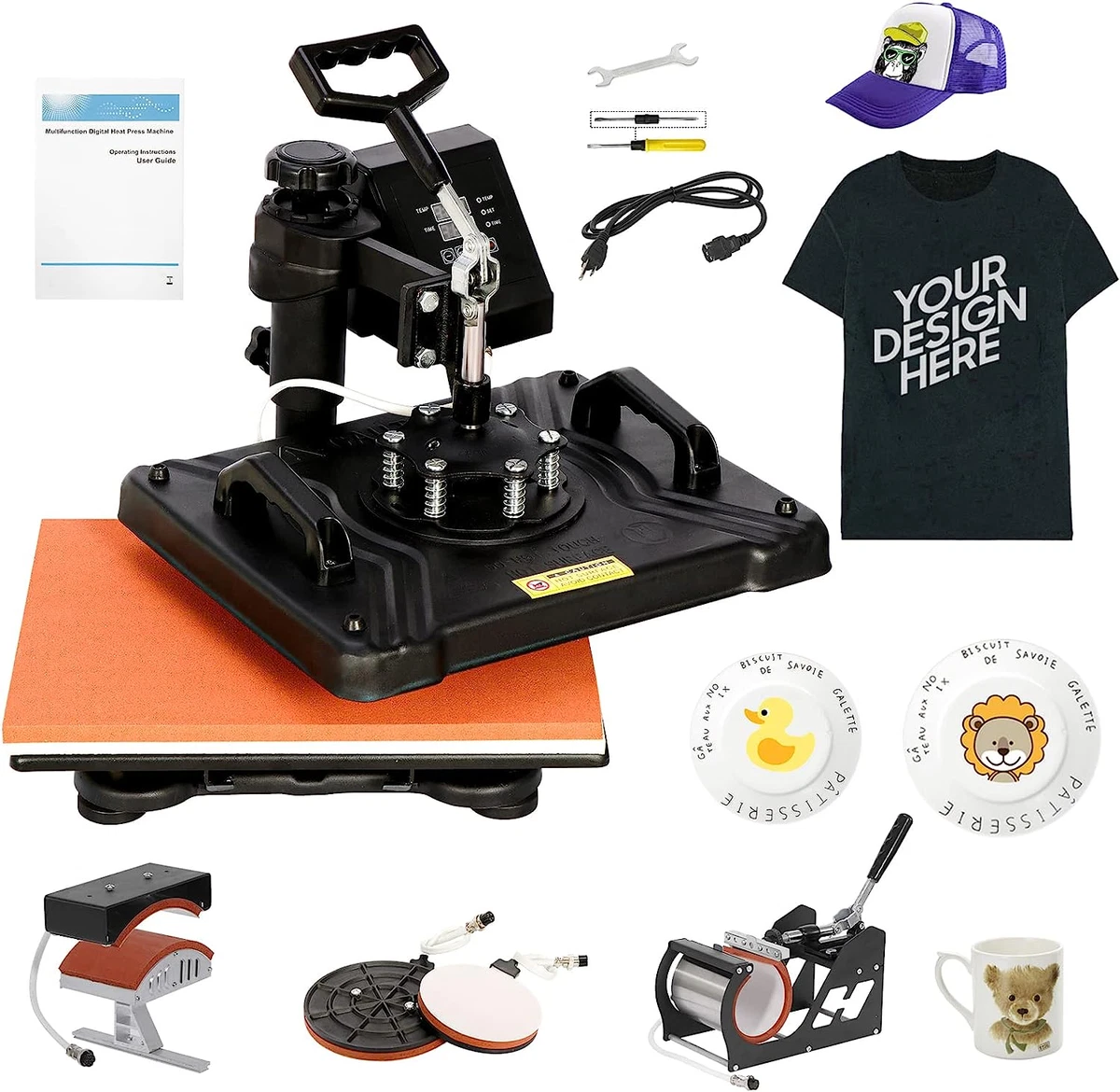 Pro Heat Press Machine 12 X 15 Upgraded Pro 5 in 1 Digital